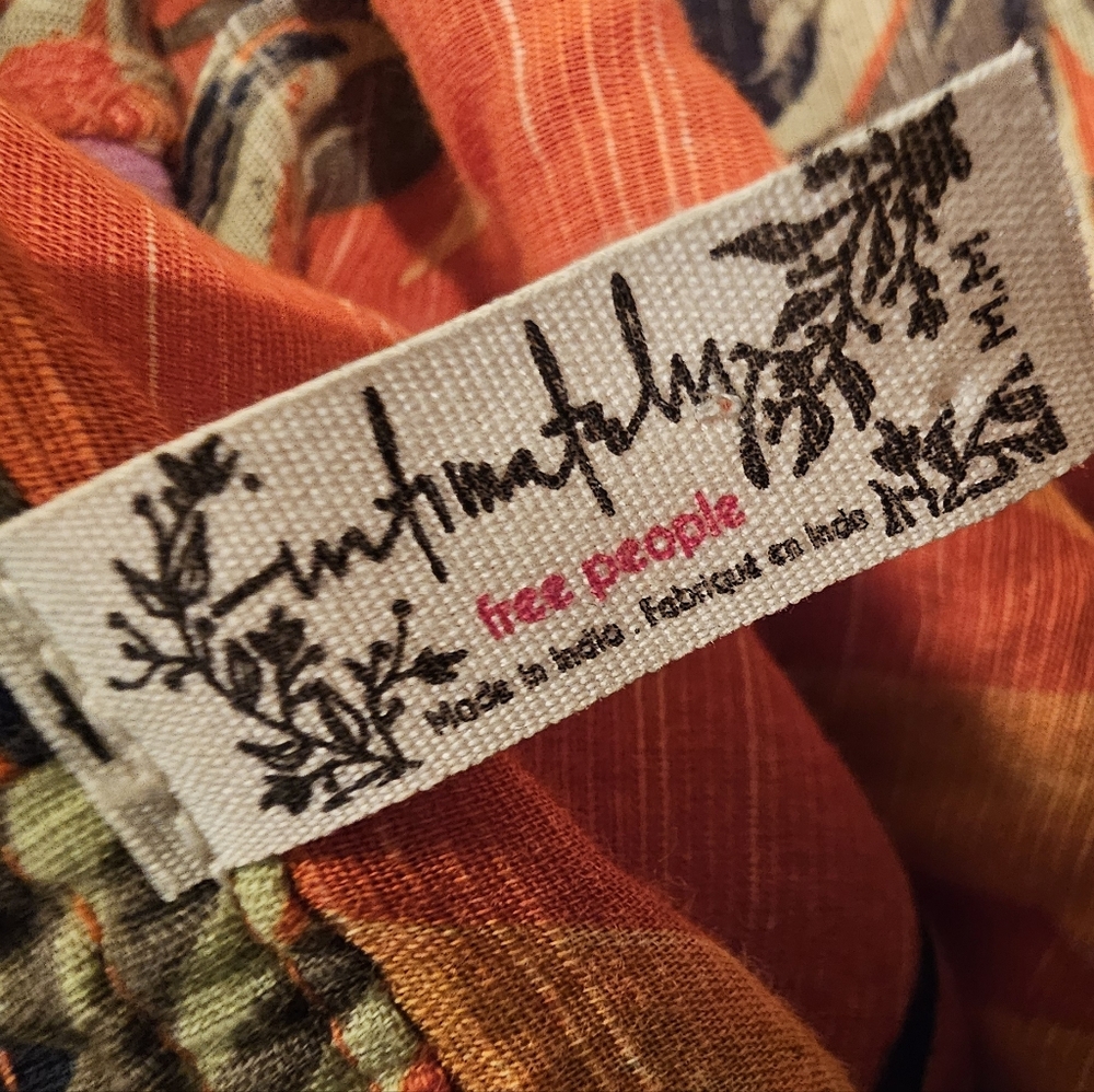EUC! Intimately Free People - Read My Palm Kimono in Terracotta - Size M - Picture 8 of 9